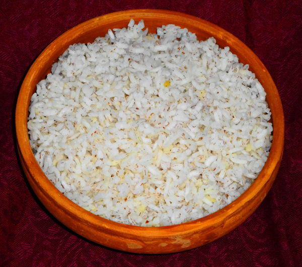 Rice boiled